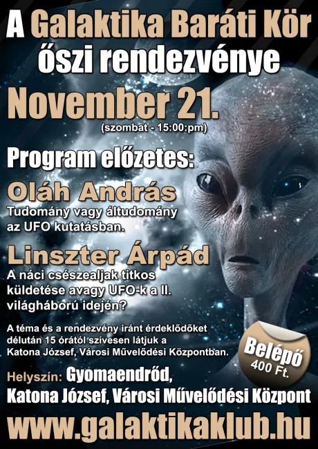 A Galaktika Baráti Kör őszi  rendezvénye