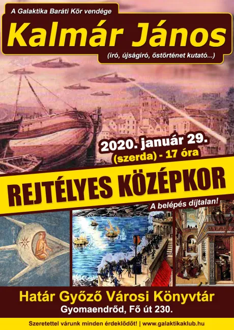 Kalmár János: Rejtélyes középkor előadása