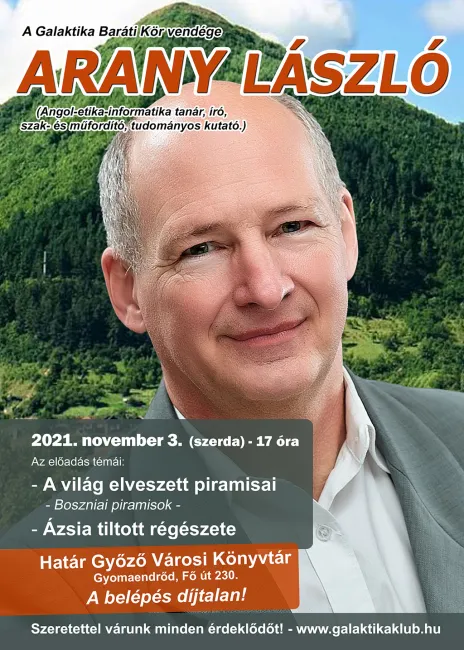 Arany László előadása: A világ elveszett piramisai, Ázsia tiltott régészete