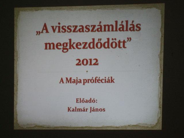 A Galaktika baráti kör őszi vendégelőadója volt: Kalmár János